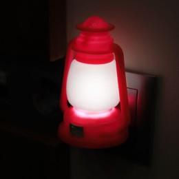 Светильник светодиодный NL-170 "Фонарик" 220В ночник с выкл. розов. Camelion 12526