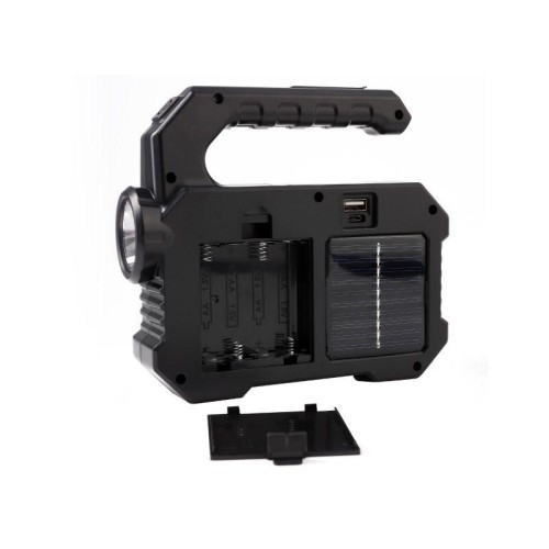 Фонарь аккумуляторный LED51526 4В 1LED+COB+6xSMD 3Вт 4 реж. Micro USB черн. (бокс) Ultraflash 15194