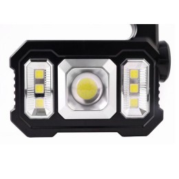 Фонарь аккумуляторный LED51526 4В 1LED+COB+6xSMD 3Вт 4 реж. Micro USB черн. (бокс) Ultraflash 15194