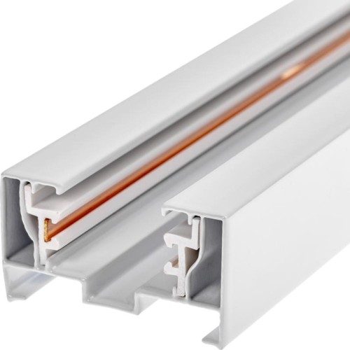 Шинопровод трековый накладной 1ф ARTLINE с питанием и заглушкой 1м алюм./медь с держателями с пласти