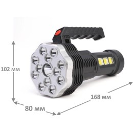 Фонарь аккумуляторный LED51537 4В 16LED 3Вт 4 реж. Micro USB черн. (бокс) Ultraflash 15193