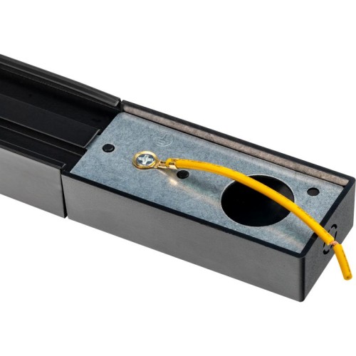 Шинопровод трековый накладной 1ф ARTLINE с питанием и заглушкой 1м алюм./медь с держателями с пласти