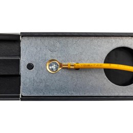 Шинопровод трековый накладной 1ф ARTLINE с питанием и заглушкой 1м алюм./медь с держателями с пласти