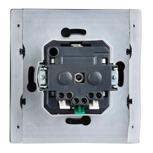 Розетка СП FORTE&PIANO16А IP44 FP319 с заземл. защ. шторки с крышкой безвинт. крепл. сер. IEK FP-R16