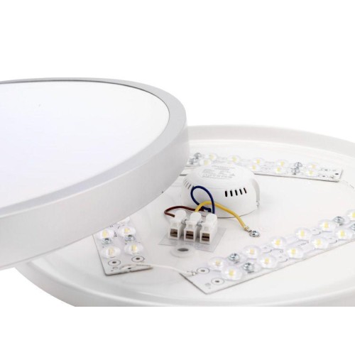 Светильник светодиодный LBS-8732 32Вт Flat silver настенно-потолочный Ultraflash 15160