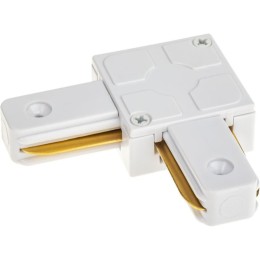 Коннектор трековый для соединения шинопровода угловой жесткий ARTLINE пластик/медь бел. Ritter 59745