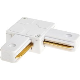 Коннектор трековый для соединения шинопровода угловой жесткий ARTLINE пластик/медь бел. Ritter 59745