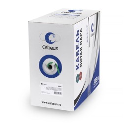 Кабель витая пара U/UTP кат.5E 4х2х24AWG solid PVC нг(А)-LS UTP-4P-Cat.5e-SOLID-GN зел. (уп.305м) Ca