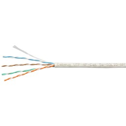 Кабель витая пара U/UTP кат.5E 4х2х24AWG solid PVC нг(А)-LS UTP-4P-Cat.5e-SOLID-WH бел. (уп.305м) Ca