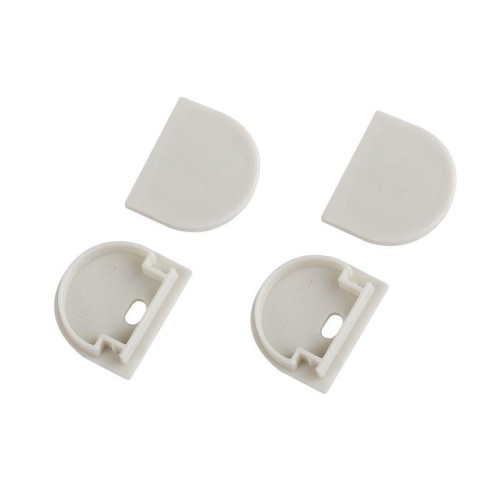 Набор заглушек 2420-3 профиля Эра 2420 2шт глухие 2шт с отверстием Эра Б0062797