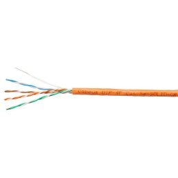 Кабель витая пара U/UTP кат.5E 4х2х24AWG solid PVC нг(А)-LS UTP-4P-Cat.5e-SOLID-OR оранж. (уп.305м)