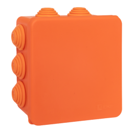 Коробка огнестойкая E45 100х100х50мм IP55 с клеммниками 5 полюсов 0.5-10кв.мм HF EKF plc-kmfr-100-51