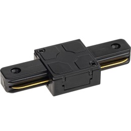 Коннектор трековый для соединения шинопровода прямой жесткий ARTLINE пластик/медь черн. Ritter 59744