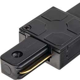 Коннектор трековый для соединения шинопровода прямой жесткий ARTLINE пластик/медь черн. Ritter 59744