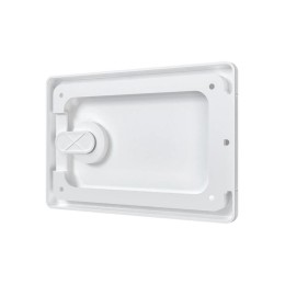 Люк-дверца ревизионная накладная 150х100мм с ручкой-задвижкой АБС бел. EVECS ЛТ1510П