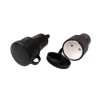 Розетка 16А IP44 250В без заземл. каучук черн. Bylectrica Р16-389