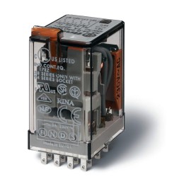 Реле электромеханическое 4CO 7А 110В DC FINDER 553491100040PAS
