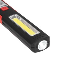 Фонарь автомобильный двухрежимный на подставке с магнитом крюком и клипсой REXANT 75-8002