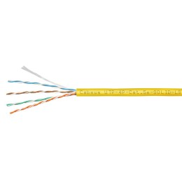 Кабель витая пара U/UTP кат.5E 4х2х24AWG solid LSZH нг(А)-HF UTP-4P-Cat.5e-SOLID-LSZH-YL желт. (уп.3