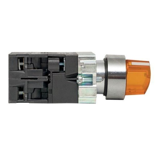 Переключатель BD21 2P с желт. подсветкой 24В NO PROxima EKF xb2-bk21-y-24