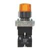 Переключатель BD21 2P с желт. подсветкой 24В NO PROxima EKF xb2-bk21-y-24