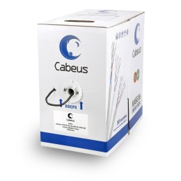 Кабель витая пара U/UTP кат.5E 4х2х24AWG solid LSZH нг(А)-HF UTP-4P-Cat.5e-SOLID-LSZH-BK черн. (уп.3