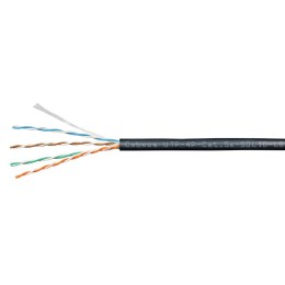 Кабель витая пара U/UTP кат.5E 4х2х24AWG solid LSZH нг(А)-HF UTP-4P-Cat.5e-SOLID-LSZH-BK черн. (уп.3