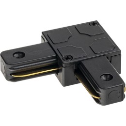 Коннектор трековый для соединения шинопровода угловой жесткий ARTLINE пластик/медь черн. Ritter 5974