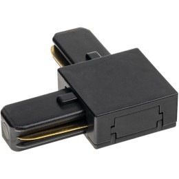 Коннектор трековый для соединения шинопровода угловой жесткий ARTLINE пластик/медь черн. Ritter 5974