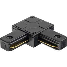 Коннектор трековый для соединения шинопровода угловой жесткий ARTLINE пластик/медь черн. Ritter 5974