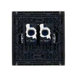 Розетка компьютерная 2-м RJ45 кат.6 FORTE&PIANO FP534 сталь IEK FP-K20-2-K46