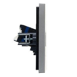 Розетка компьютерная 2-м RJ45 кат.6 FORTE&PIANO FP534 сталь IEK FP-K20-2-K46