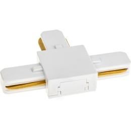 Коннектор трековый для соединения шинопровода Т-образн. жесткий ARTLINE пластик/медь бел. Ritter 597