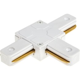 Коннектор трековый для соединения шинопровода Т-образн. жесткий ARTLINE пластик/медь бел. Ritter 597