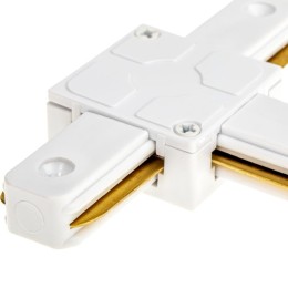 Коннектор трековый для соединения шинопровода Т-образн. жесткий ARTLINE пластик/медь бел. Ritter 597