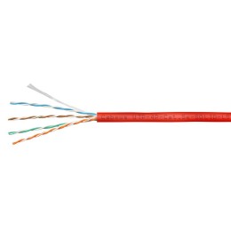 Кабель витая пара U/UTP кат.5E 4х2х24AWG solid LSZH нг(А)-HF UTP-4P-Cat.5e-SOLID-LSZH-RD красн. (уп.