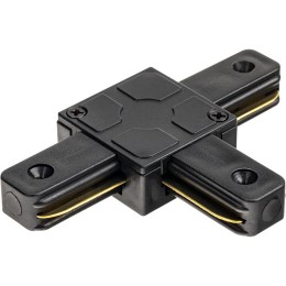 Коннектор трековый для соединения шинопровода Т-образн. жесткий ARTLINE пластик/медь черн. Ritter 59