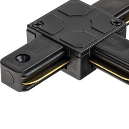 Коннектор трековый для соединения шинопровода Т-образн. жесткий ARTLINE пластик/медь черн. Ritter 59