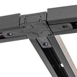 Коннектор трековый для соединения шинопровода Т-образн. жесткий ARTLINE пластик/медь черн. Ritter 59