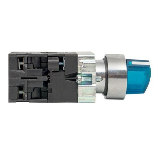 Переключатель BD21 2P с син. подсветкой 24В NO PROxima EKF xb2-bk21-b-24
