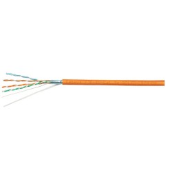 Кабель витая пара F/UTP кат.5E 4х2х24AWG solid LSZH нг(А)-HF FTP-4P-Cat.5e-SOLID-LSZH оранж. (уп.305