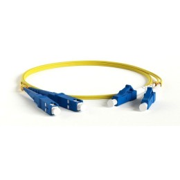 Патч-корд FC-D2-9-LC/UR-SC/UR-H-20M-LSZH-YL волоконно-оптический (шнур) SM 9/125 (OS2) LC/UPC-SC/UPC