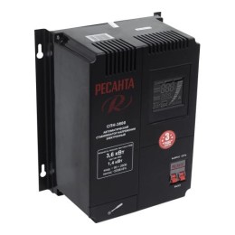 Стабилизатор СПН-3600 1ф 3.6кВт 90-260В IP20 пониж. напр. Ресанта 63/6/25