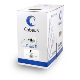 Кабель витая пара F/UTP кат.5E 4х2х24AWG solid LSZH нг(А)-HF FTP-4P-Cat.5e-SOLID-LSZH-GY сер. (уп.30