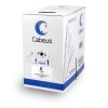 Кабель витая пара U/UTP кат.6 4х2х23AWG solid PVC нг(А)-LS UTP-4P-Cat.6-SOLID-GY сер. (уп.305м) Cabe