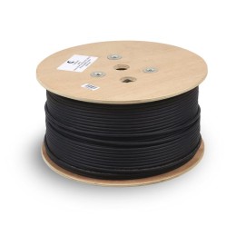 Кабель витая пара F/UTP кат.5E 4х2х24AWG solid LSZH-UV OUTDOOR FTP-4P-Cat.5e-SOLID-OUT-LSZH-UV черн.