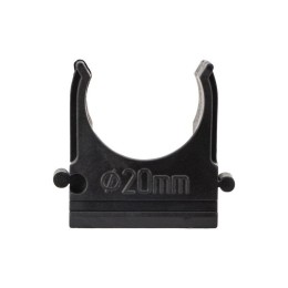 Держатель для труб (клипса) d20мм черн. (уп.10шт) Rexant 28-0120-5