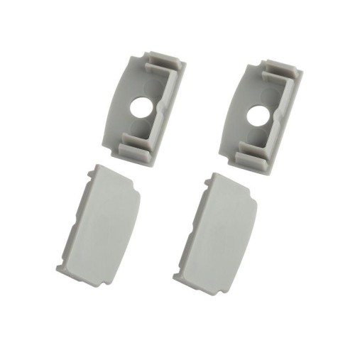 Набор заглушек 6114-3 для профиля 6114 2шт глухие 2шт с отверстием Эра Б0062815