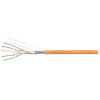 Кабель витая пара SF/UTP кат.6 4х2х23AWG solid LSZH нг(А)-HF SFTP-4P-Cat.6-SOLID-LSZH оранж. (уп.305