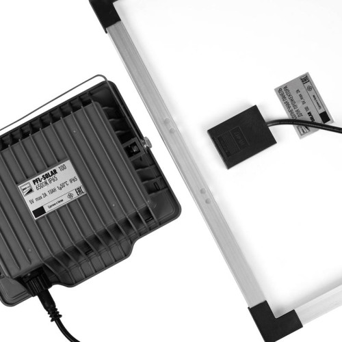 Прожектор светодиодный PFL SOLAR 100 6500К IP65 ДО с солнечн. панелью и пультом в компл. Pro JazzWay